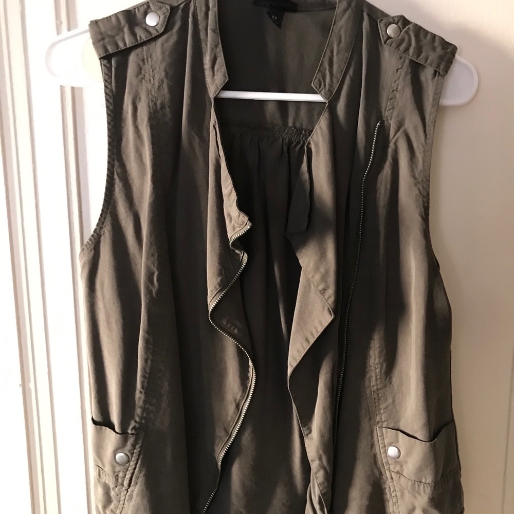 Asymmetrical Zip Vest